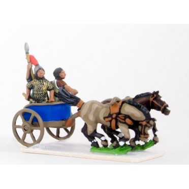 Hittite: Two horse chariot with driver, General and Javelinman ...